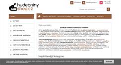 Desktop Screenshot of hudebniny-shop.cz