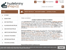 Tablet Screenshot of hudebniny-shop.cz